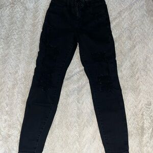 American eagle ripped skinny jeans (2)